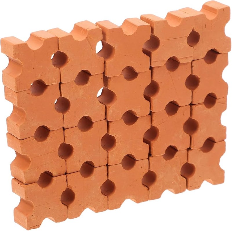 VANZACK 30 Pcs Miniature Bricks DIY Building Blocks for Dollhouse Landscape Model Craft Educational Toy - Image 1